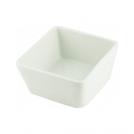 Salsera Cuadrada Castello | Set 4 Pocillos Porcelana de 8,5cm
