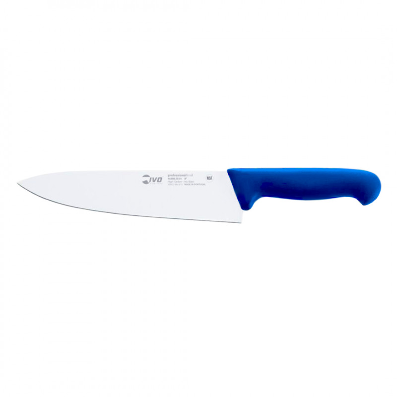 Cuchillo Cocina Medio Golpe Azul 25cm Inox (PROFESSIONAL) IVO