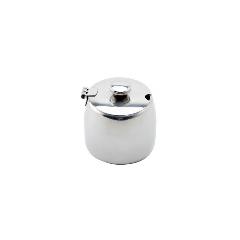 Azucarero Redondo 300ml con Tapa Bisagra Inoxidable | SUNNEX
