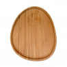 Tabla Presentacion Ovalada Bambu 24X19X1.6Cm