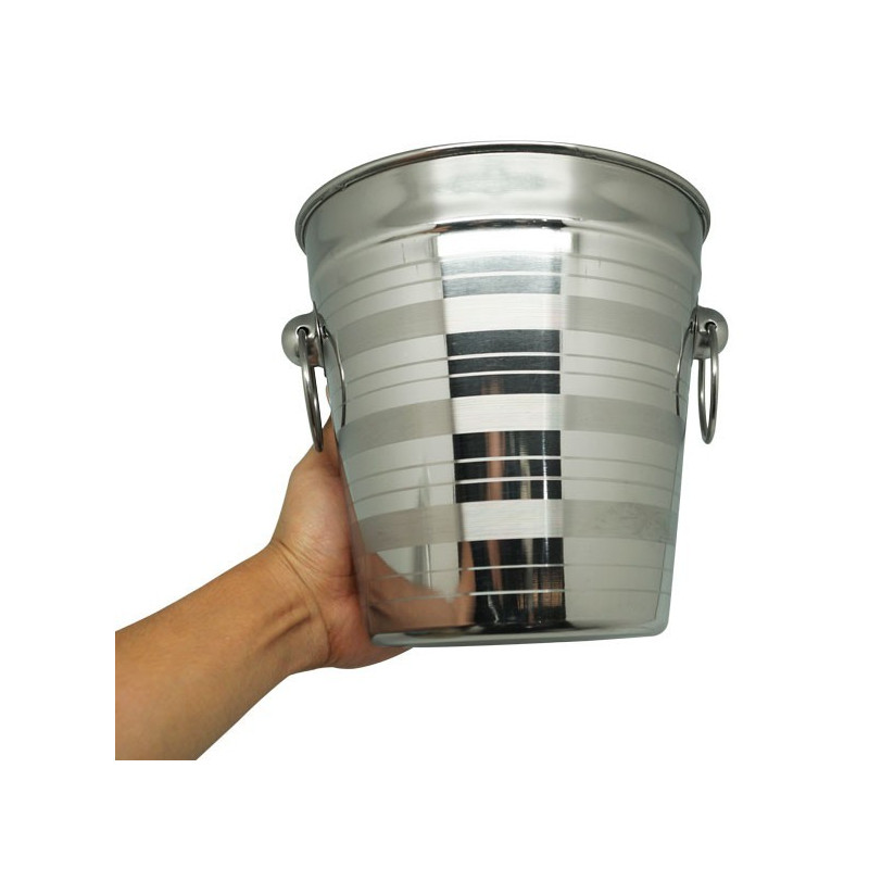 Balde Bar Espumante 2.85L Inox Ø14X13.5Cm