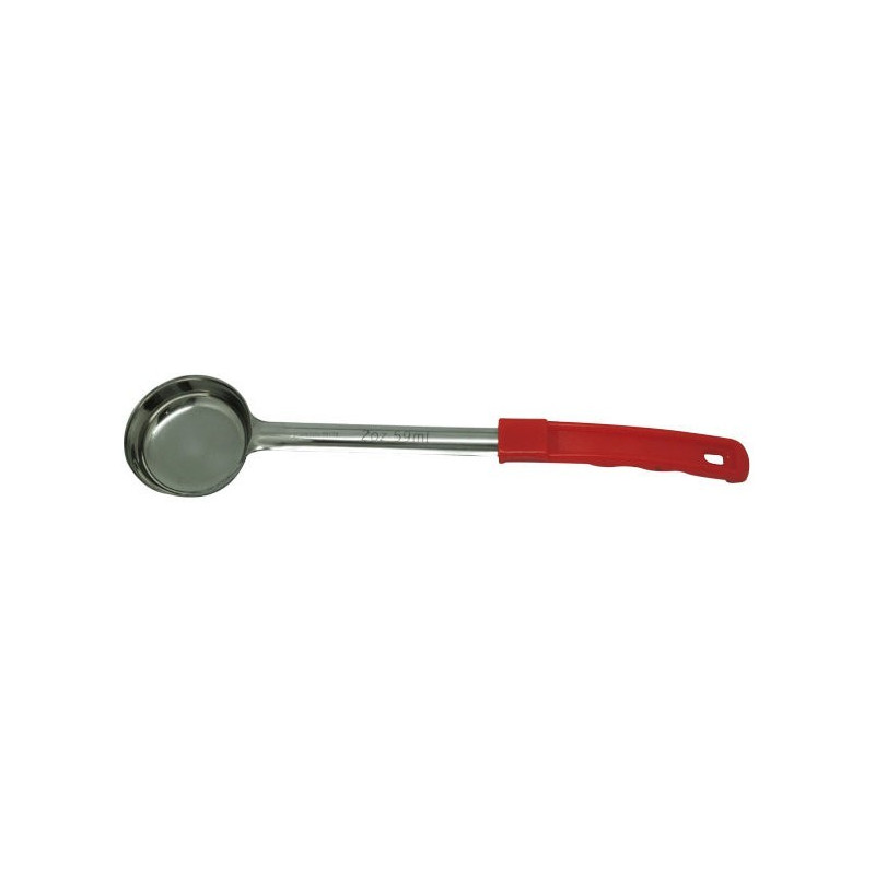 Cucharon Porcionador Inox 60Ml / 2Oz Liso Rojo