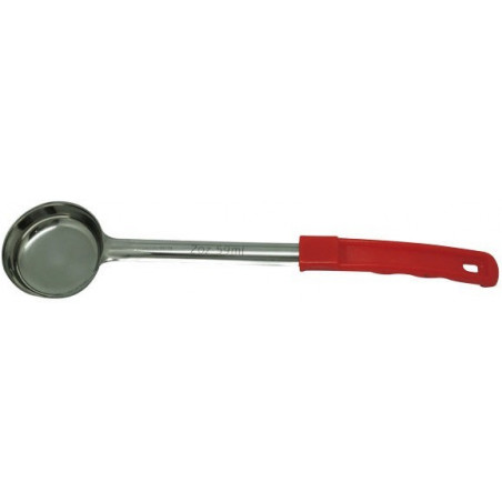Cucharon Porcionador Inox 60Ml / 2Oz Liso Rojo