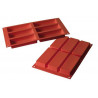 Molde Silicon 6 Rectangulos 12x4.5x2cm | Silikomart
