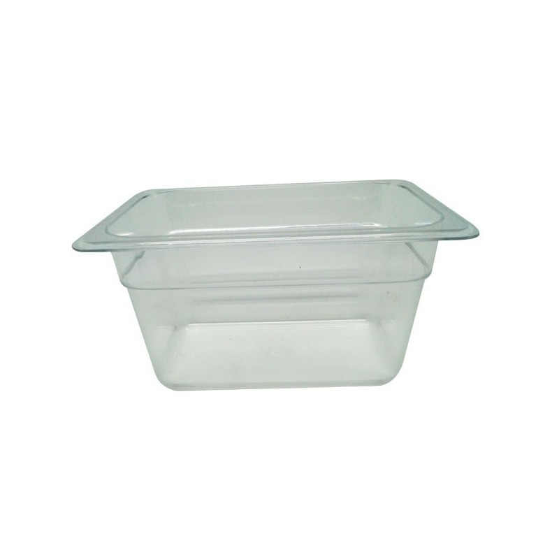 Depósito gastronorm 1/9 10cm policarbonato transparente Gplast