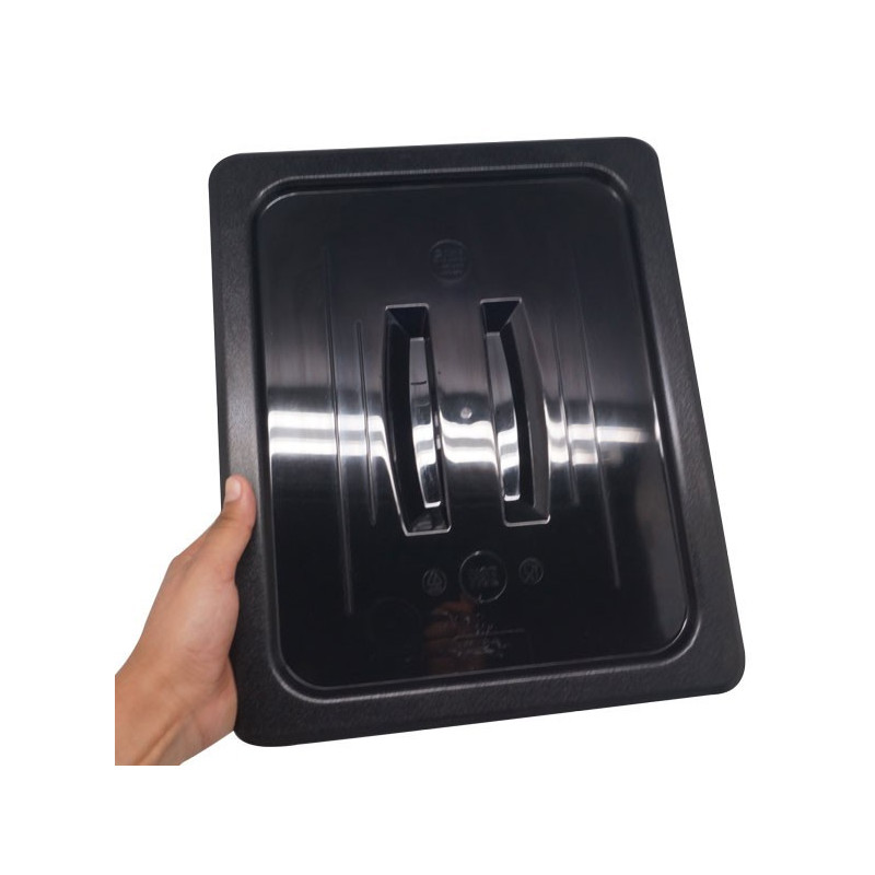 Tapa Depósito GN 1/2  Policarbonato Negro | Gplast