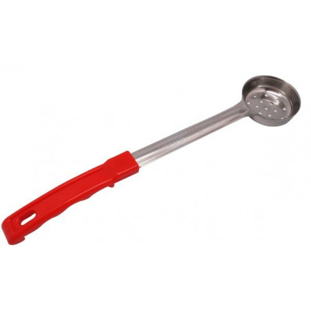 Cucharon Porcionador Inox 60Ml / 2Oz Perfo Rojo Kmw