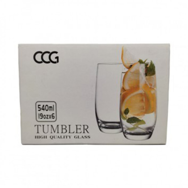 Set vasos bebida 540ml Fluent 6 unidades