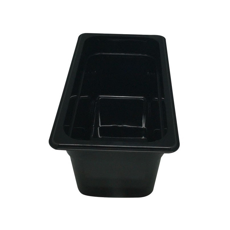 Depósito gastronorm 1/3 15cm policarbonato negro Gplast