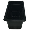 Depósito gastronorm 1/3 15cm policarbonato negro Gplast
