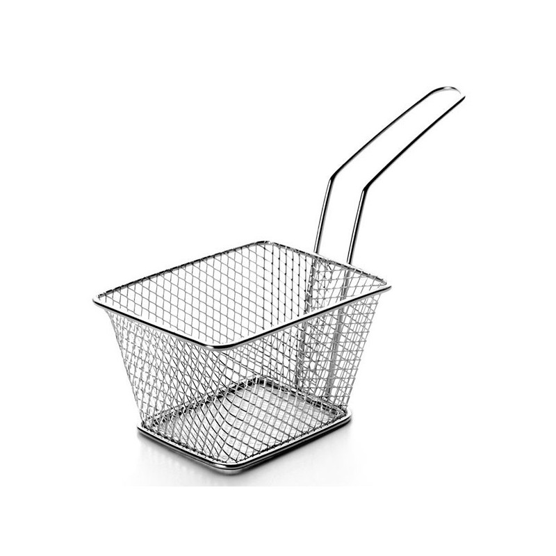 Canasto Mini Nanostyle C/Mango Cuad 10X10X7.5Cm Inox Kmw