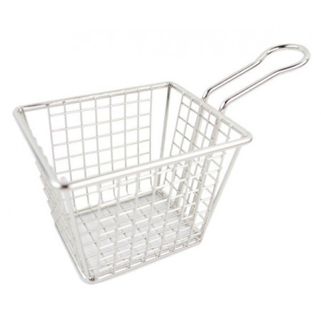 Canasto Mini Nanostyle C/Mango Cuad 10X10X7.5Cm Inox Kmw