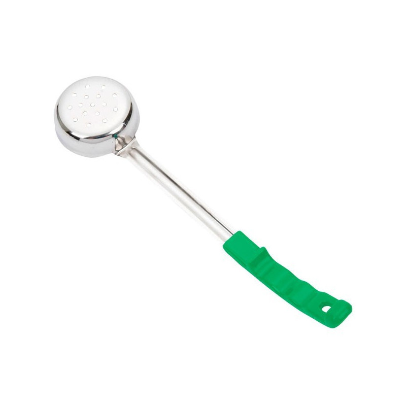 Cucharon Porcionador Inox 110Ml / 4Oz Perfo Verde