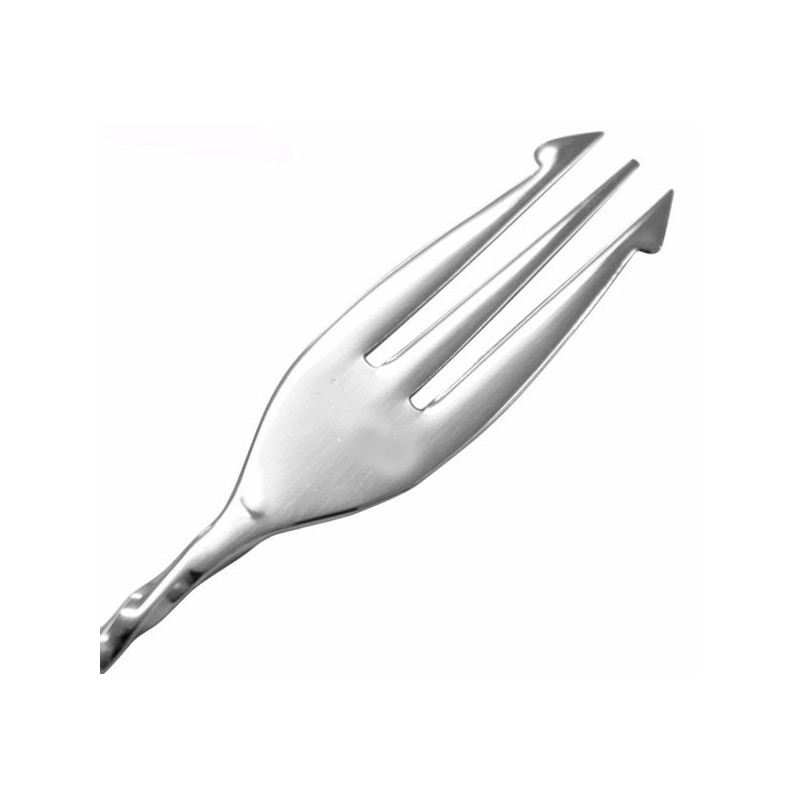 Cuchara de Cocteleria Acero 33cm Con Tenedor Barkeeper