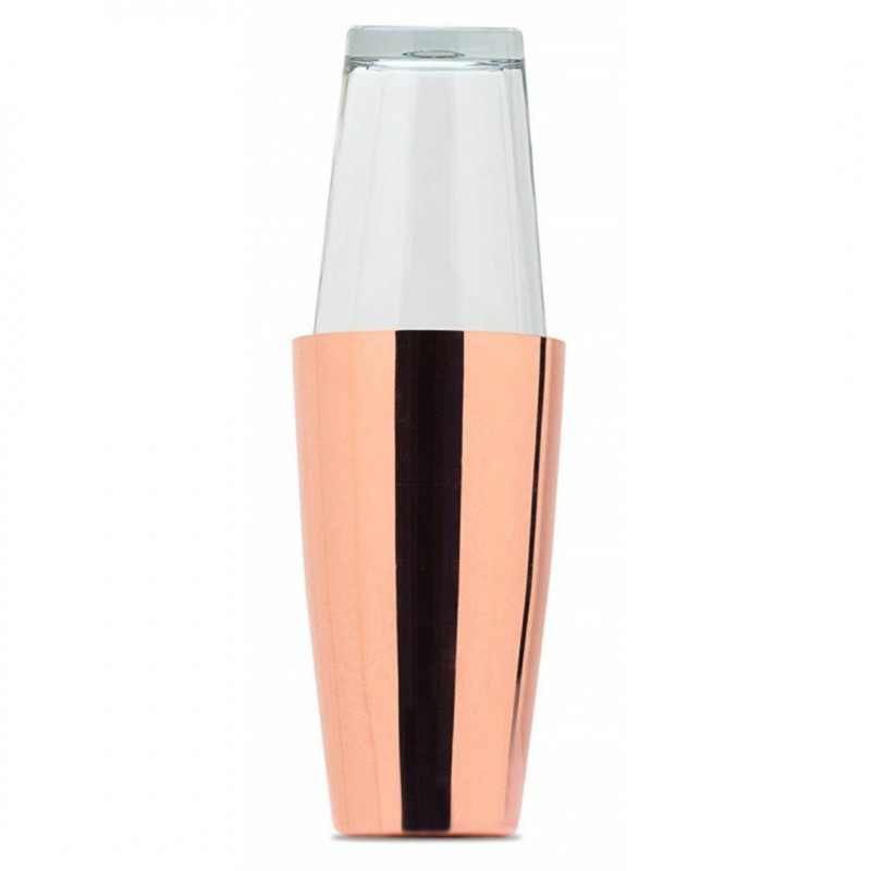 Coctelera Boston Acero con Baño Cobre Barkeeper