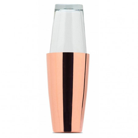 Coctelera Boston Acero con Baño Cobre Barkeeper