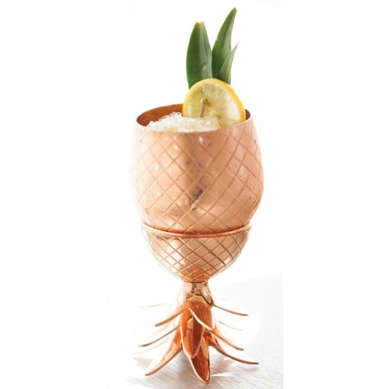 Copa Piña 450Ml Inox Baño Cobre Barkeeper