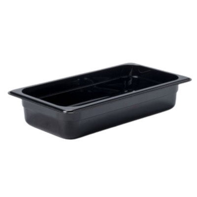 Depósito GN 1/3 6.5cm Policarbonato Negro | Gplast