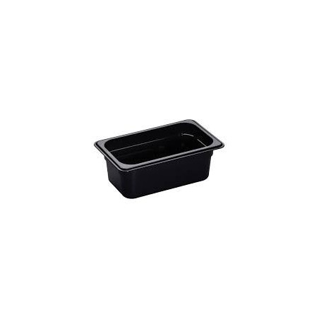 Depósito gastronorm 1/4 6.5cm policarbonato negro Gplast