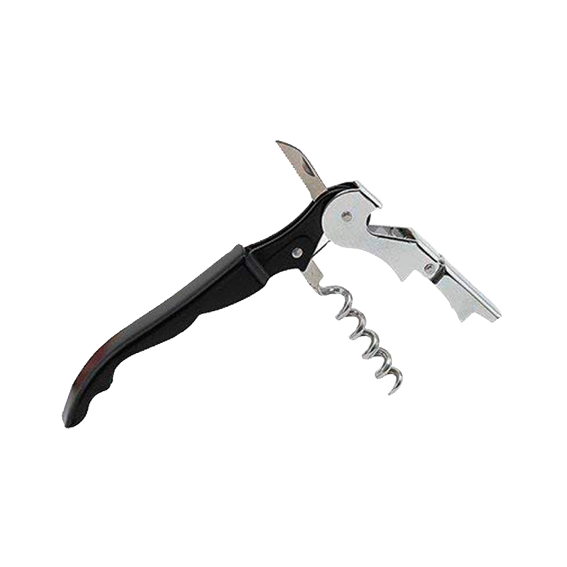 Sacacorcho Dos Tiempos Winco Inox Negro