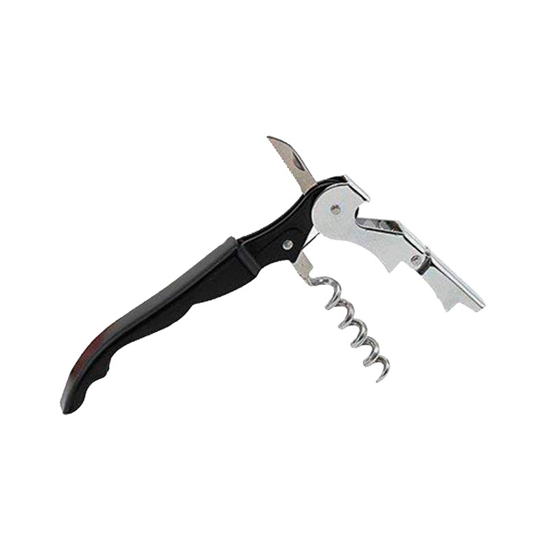 Sacacorcho Dos Tiempos Winco Inox Negro