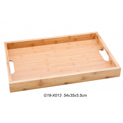 Bandeja Display Rect Bambu 54X35X5.5Cm