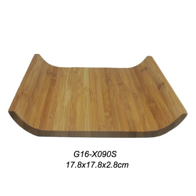 Bandeja Display Bambu Chocolate Oscuro 17.8X17.8X2.8Cm