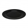 Set plato 23cm 6 piezas porcelana negra Eclipse