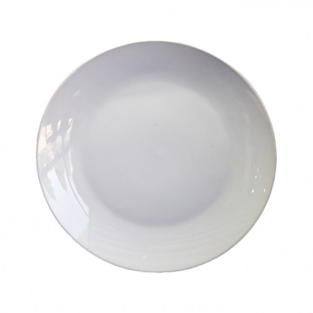 Set 6 Plato Principal 23cm Porcelana | Vajilla Coupe | Steward.cl