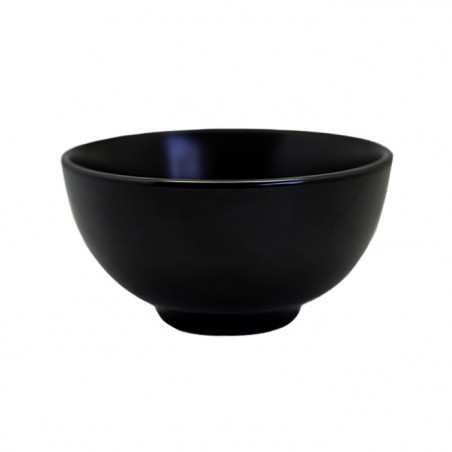 Set bowl 10cm 6 piezas porcelana negra Eclipse