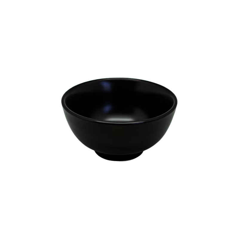 Set bowl 12cm 6 piezas porcelana negra Eclipse