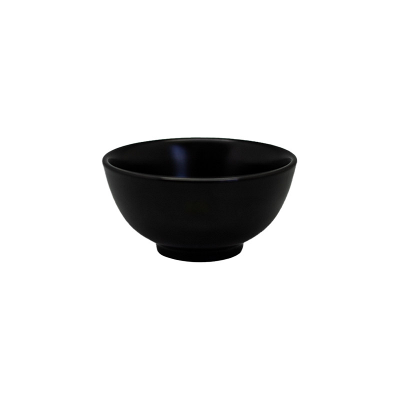 Set bowl 12cm 6 piezas porcelana negra Eclipse