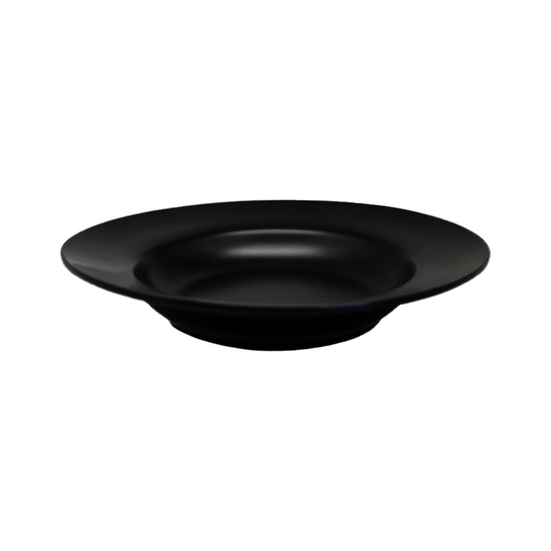 Set plato 30cm 3 piezas porcelana negra Eclipse