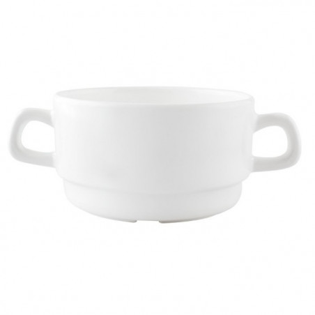 Set 6 taza consome blanca melamina ART 250ml
