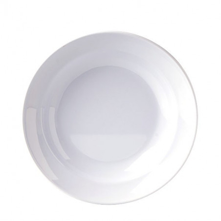 PLATO TAI PING HONDO 23,5CM MELAMINA BLANCO