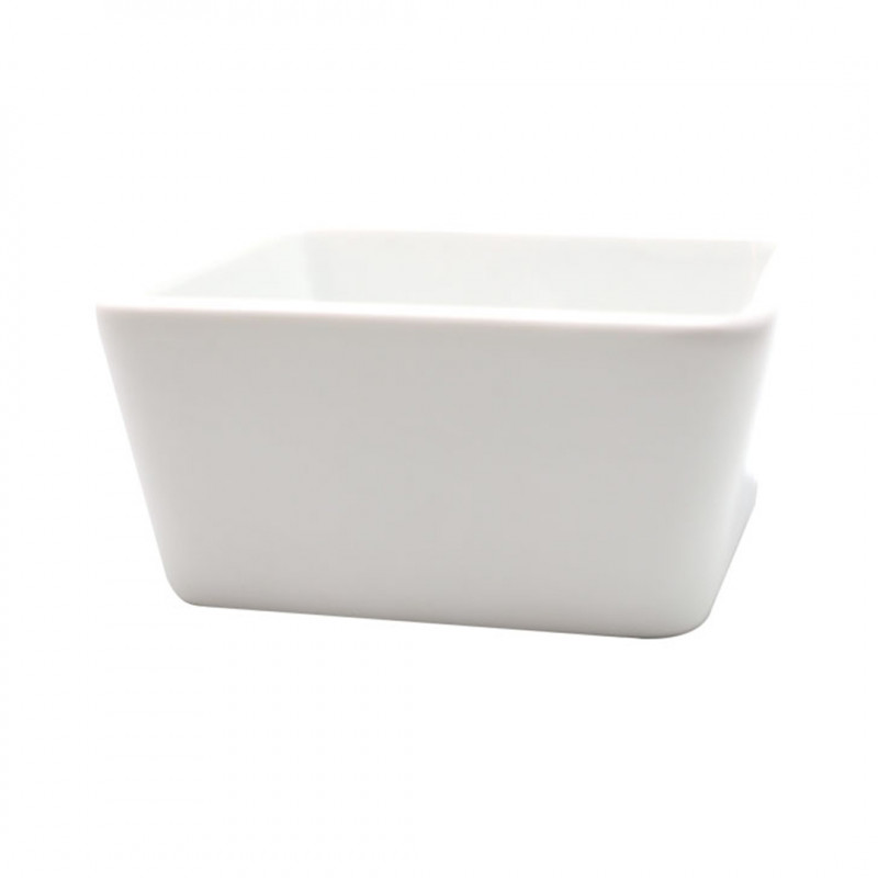 Salsera Cuadrada Castello | Set 6 Pocillos Porcelana de 8,5cm
