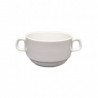 Taza Consomé Hotel | Set Porcelana 6 Piezas de 250ml | Steward.cl