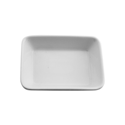 Pocillo Rectangular Hotel | Set 6 Piezas de Porcelana | Steward.cl