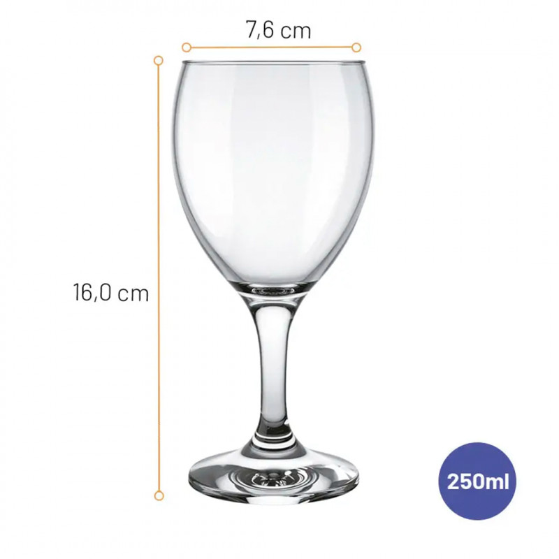 Set copas vino blanco 250ml Windsor 12 unidades