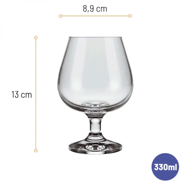 Set copas cognac 330ml Windsor 12 unidades