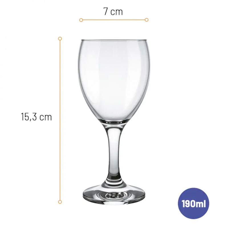 Set copas vino blanco 200ml Windsor 12 unidades