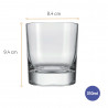 Set vasos whisky 310ml Atol 12 unidades