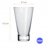 Set vasos bebida 400ml Ilhabela 12 unidades