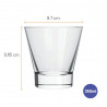 Set vasos bebida 350ml Ilhabela 12 unidades