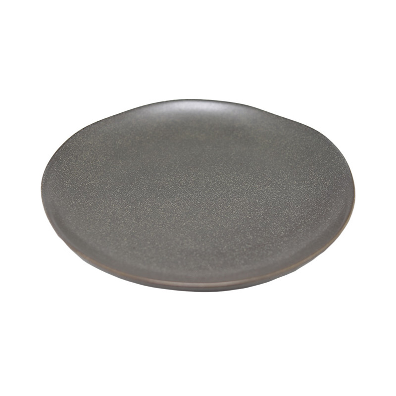Set 4 plato porcelana grafito 30cm Terra