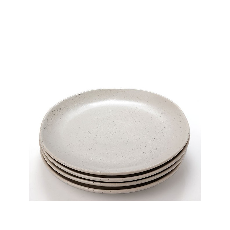 Set 4 plato porcelana marfil 30cm Terra