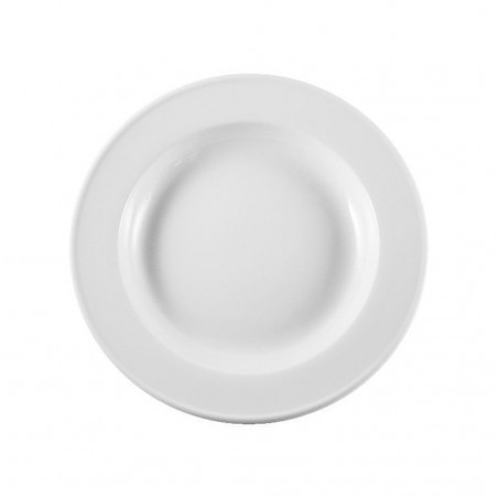 SET 6 PLATO HOTEL HONDO 23CM PORC BLANCO