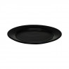 Set plato 15cm 6 piezas porcelana negra Eclipse