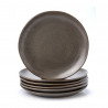 Set 6 plato porcelana grafito 27cm Terra