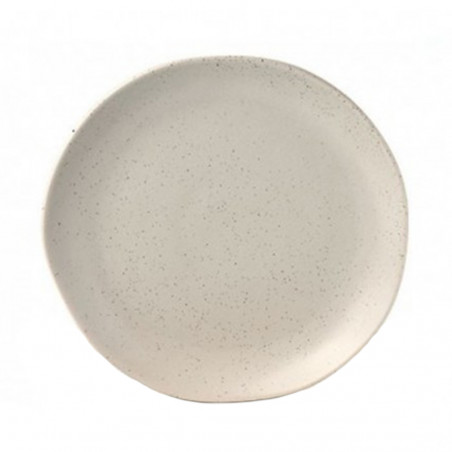 Set 6 plato porcelana marfil 27cm Terra